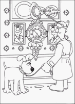 coloriage wallace et gromit promenade en laisse